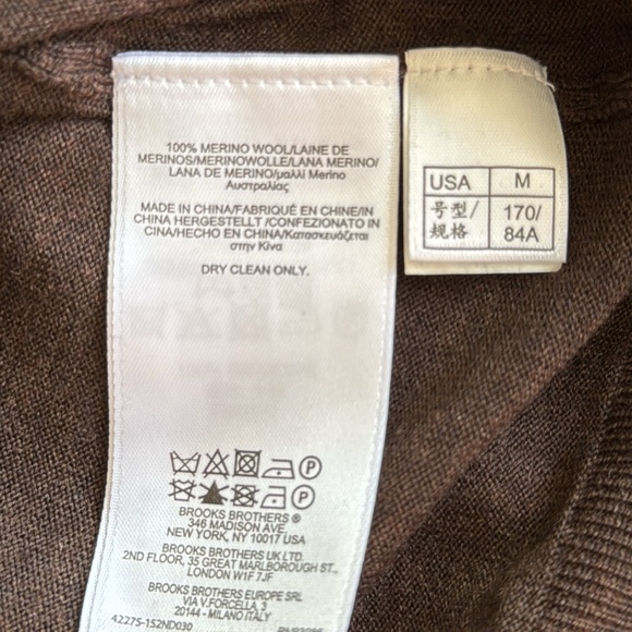 Brooks brothers Saxon wool size medium brown turtleneck sweater. - Picture 5 of 5